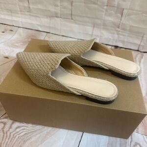 Elegant Beige Slip-On Women's Shoes